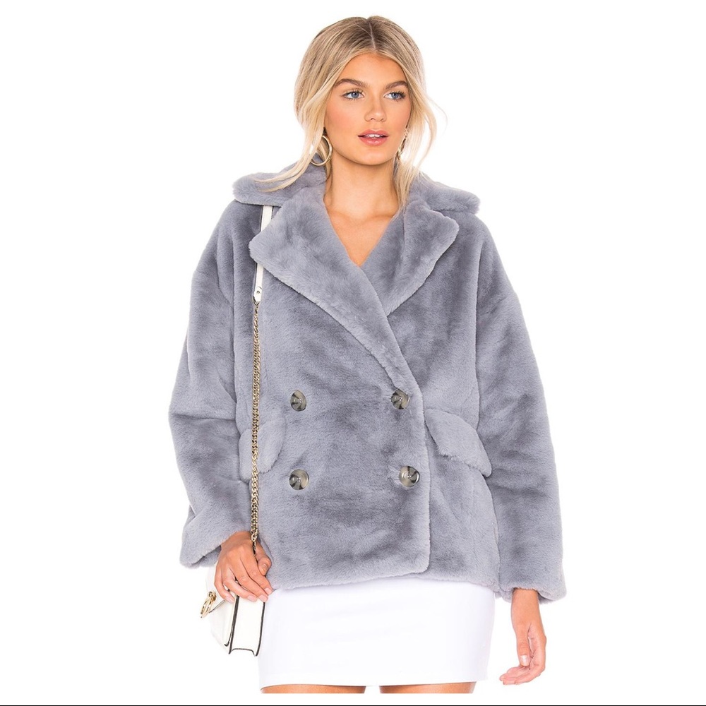 FREE PEOPLE TEDDY COAT JACKET FAUX FUR COAT A3C - Picture 2 of 16